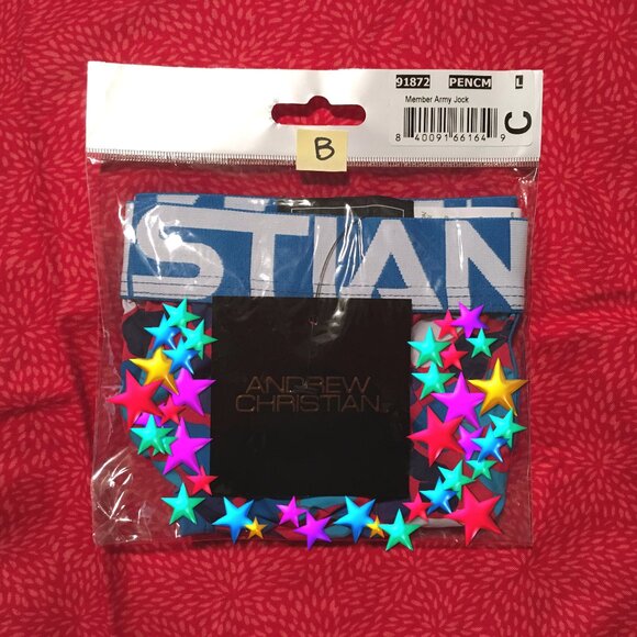 Andrew Christian Member Army Jock Size LARGE 🆕🩲🌟 - Picture 5 of 6